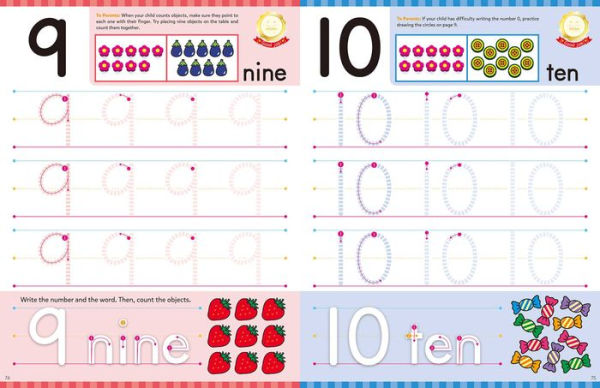 Play Smart Learn to Write Workbook: Ages 3-5: Tracing, Letters, Numbers, Shapes