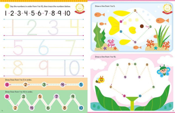 Play Smart Learn to Write Workbook: Ages 3-5: Tracing, Letters, Numbers, Shapes