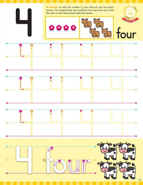 Play Smart Learn to Write Workbook: Ages 3-5: Tracing, Letters, Numbers, Shapes