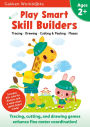 Play Smart Skill Builders Age 2+: Preschool Activity Workbook with Stickers for Toddlers Ages 2, 3, 4: Build Focus and Pen-control Skills: Tracing, Mazes, Matching Games, and More (Full Color Pages)