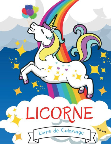 Licorne Livre de Coloriage: Livres de coloriage de licorne pour les filles princesse enfants