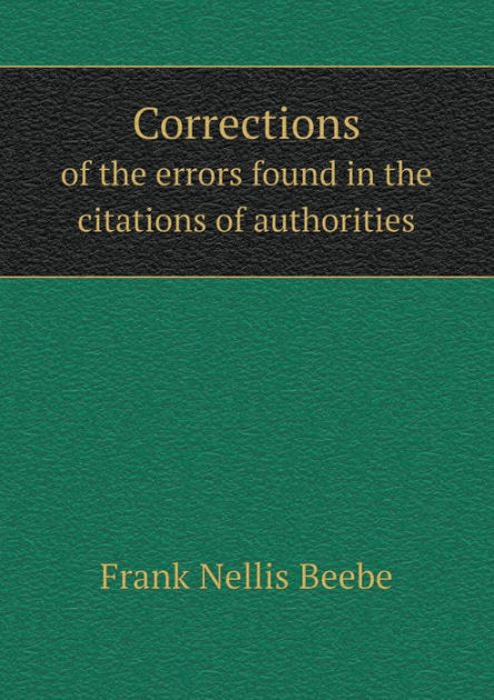 Corrections of the Errors Found in the Citations of