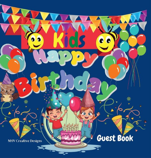 Kids Happy Birthday Guest Book Awesome Kids Happy Birthday Guest Book