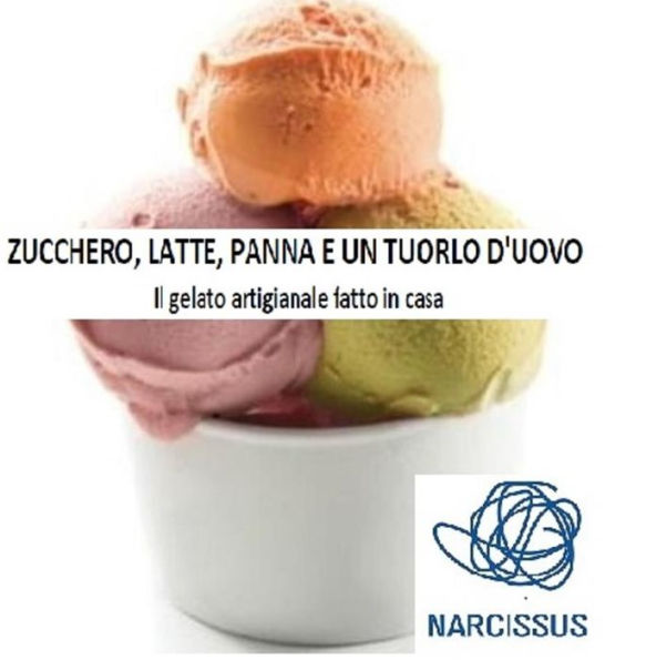 ZUCCHERO, LATTE, PANNA E UN TUORLO D'UOVO. Il gelato artigianale fatto in casa.