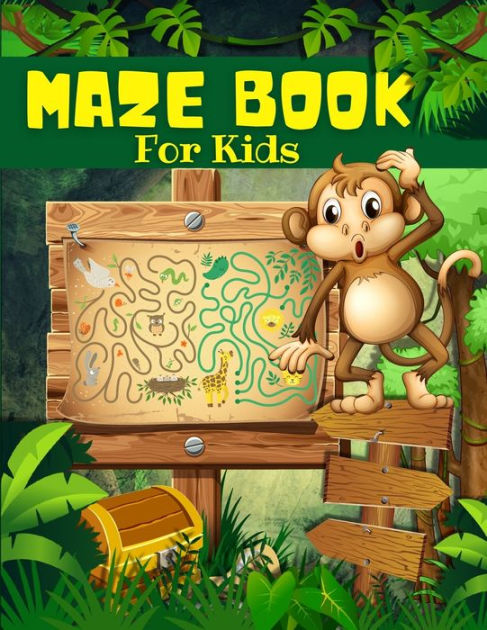 MAZES FOR KIDS: Maze Activity book, Funny Mazes for kids ages, 4-6, 6-8