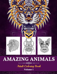 Title: Amazing Animals Adult Coloring Book, Author: Tonnbay