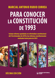 Title: Para conocer la Constitución de 1993, Author: Marcial Antonio Rubio Correa