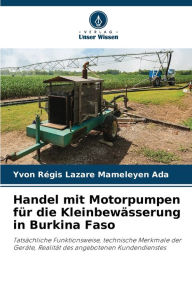 Title: Handel mit Motorpumpen für die Kleinbewässerung in Burkina Faso, Author: Yvon Régis Lazare Mameleyen Ada