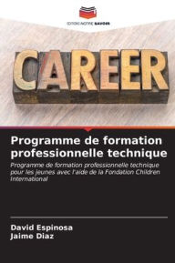 Title: Programme de formation professionnelle technique, Author: David Espinosa