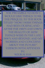 THE PREAMBLE TO HOW I WOULD LIKE THINGS TO BE: THE PREQUEL TO THE BOOK TITLED 