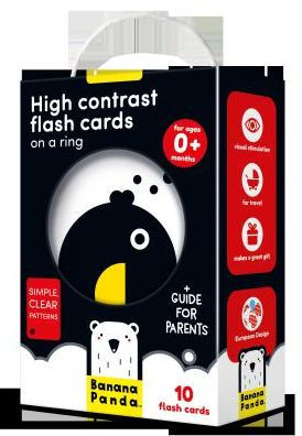 High Contrast Flash Cards on a