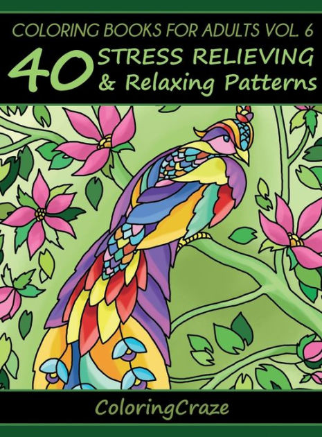 Coloring Books For Adults Volume 6: 40 Stress Relieving And Relaxing  Patterns by ColoringCraze, Paperback