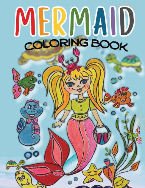 Mermaid Coloring Book Ages 4-8: Great coloring and activity book for kids  with cute mermaids / 40 unique coloring pages / Pretty mermaid kids  coloring (Paperback)