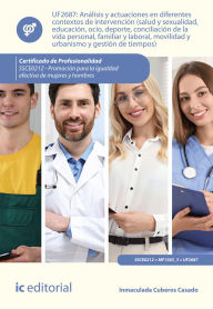 Title: Análisis y actuaciones en diferentes contextos de intervención (salud y sexualidad, educación, ocio, deporte, conciliación de la vida personal, familiar y laboral, movilidad y urbanismo y gestión de tiempos). SSCE0212, Author: Inmaculada Cuberos Casado