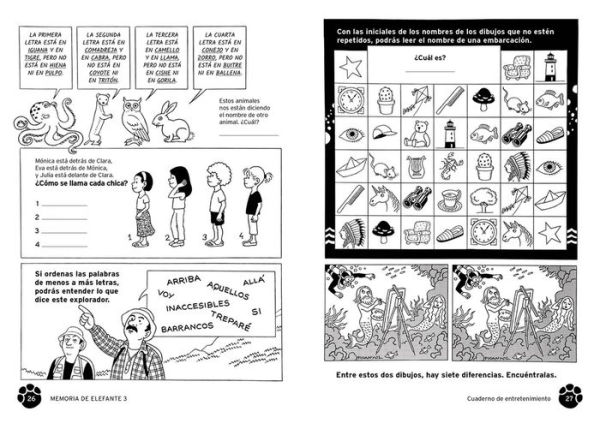 Memoria de elefante 3: Cuaderno de entretenimiento