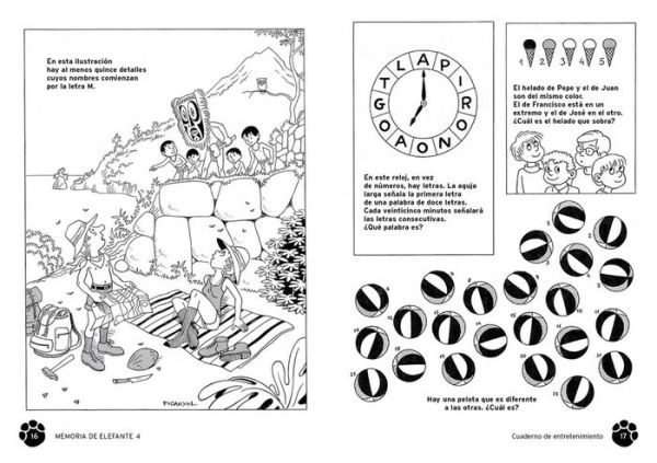 Memoria de elefante 4: Cuaderno de entretenimiento