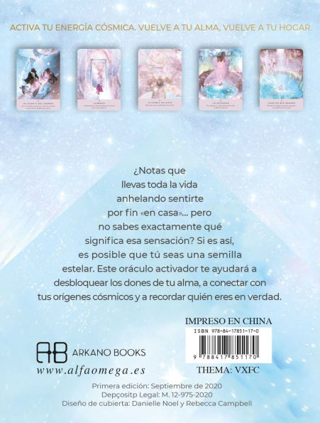 Semilla estelar: Libro y 53 cartas or culo