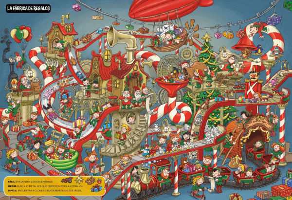 El gran libro juego de la Navidad / The Big Game Book of Christmas (Spanish Edition): Un libro creado e ilustrado por subi