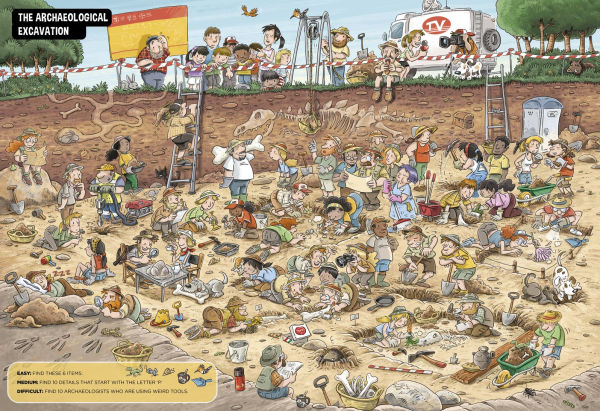 The Big Game Book of Dinosaurs: Search and find dinosaurs. Look and find books. Kids 3-8. Three levels of difficulty!