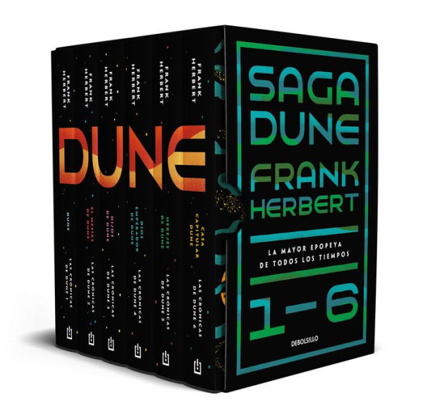Estuche Saga Dune 1-6. La mayor epopeya de todos los tiempos / Dune Saga Books 1-6. The Greatest Epic Adventure of All Time (Boxed Collection)