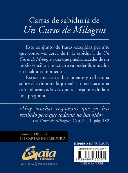 Un curso de milagros: Cartas de sabiduria