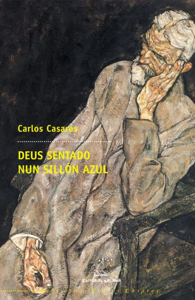Deus sentado nun sillón azul