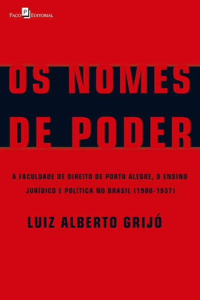 Os Nomes de Poder: A Faculdade de Direito de Porto Alegre, o Ensino Jurídico e Política no Brasil (1900-1937)