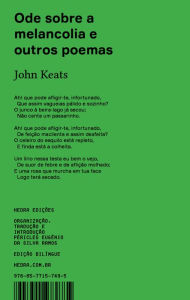 Title: Ode sobre a melancolia e outros poemas, Author: John Keats