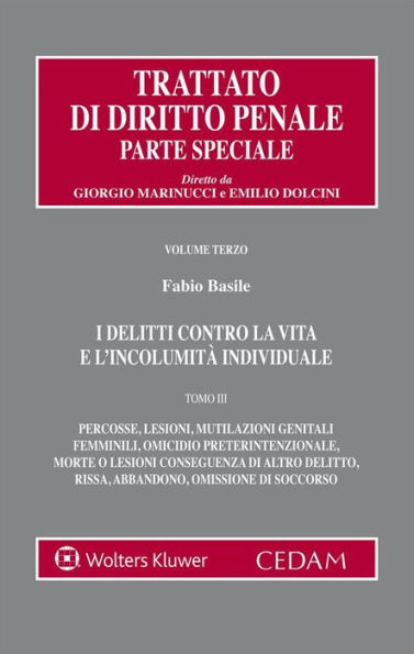 I delitti contro la vita e l'incolumità individuale