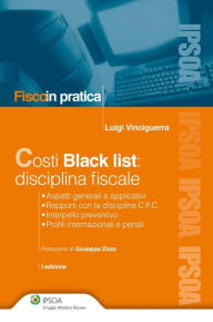 Title: Costi Black list: disciplina fiscale, Author: Luigi Vinciguerra