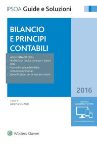 Title: Bilancio e Principi Contabili 2016, Author: Alberto Quagli