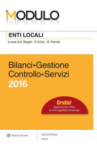 Title: Modulo Enti locali Bilanci - Gestione - Controllo - Servizi, Author: Antonino Borghi