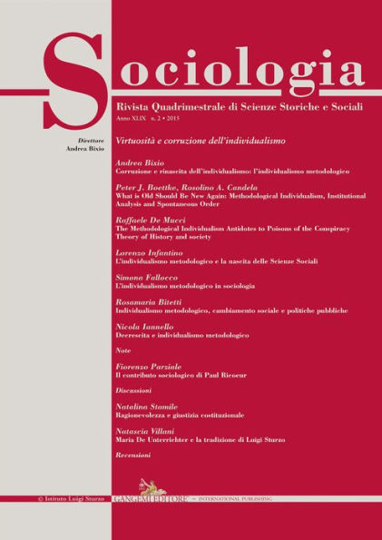 Sociologia n. 2/2015: Rivista quadrimestrale di Scienze Storiche e Sociali