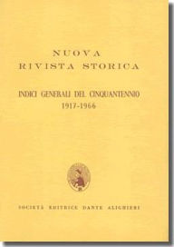 Title: Indici Generali del Cinquantennio 1917 - 1966: Nuova Rivista Storica, Author: AA VV