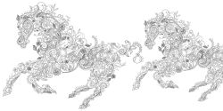 Alternative view 3 of Animal Fantasy. Anti-Stress Coloring Book