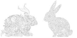 Alternative view 4 of Animal Fantasy. Anti-Stress Coloring Book