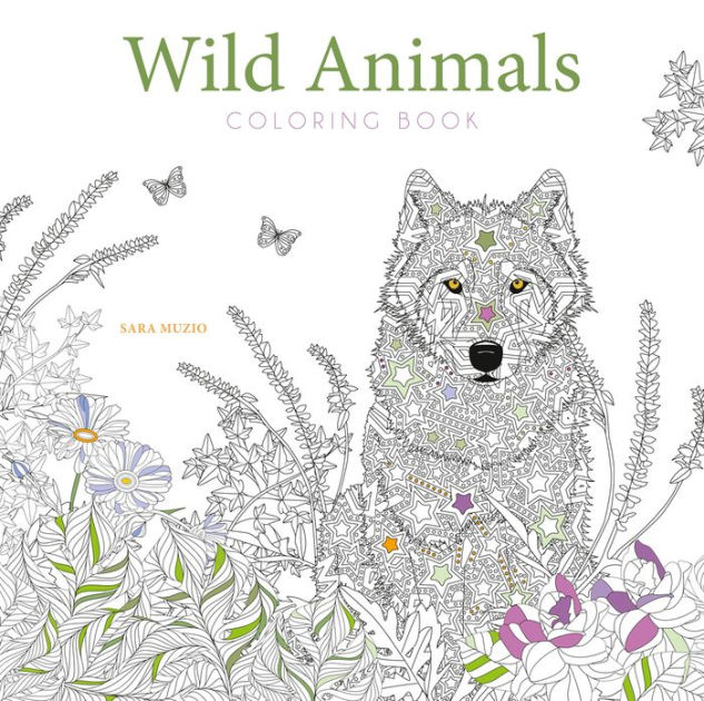 Wild Animals Coloring Book by Sara Muzio, Paperback Barnes & Noble®