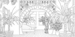 Alternative view 9 of Urban Jungle Coloring Book