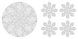 Alternative view 12 of Floral Mandalas Coloring Book