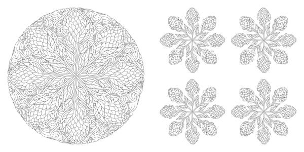 Floral Mandalas Coloring Book