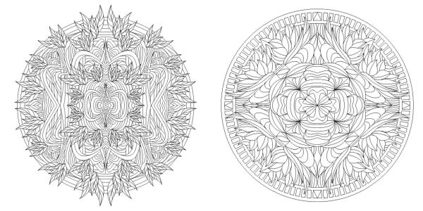 Floral Mandalas Coloring Book