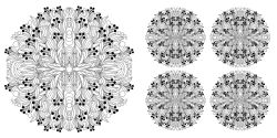 Alternative view 19 of Floral Mandalas Coloring Book