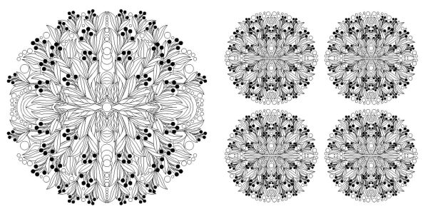 Floral Mandalas Coloring Book