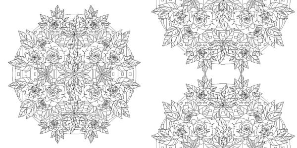 Floral Mandalas Coloring Book