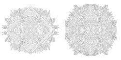Alternative view 2 of Floral Mandalas Coloring Book
