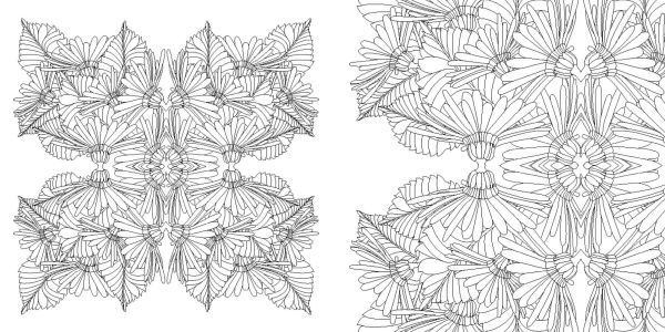 Floral Mandalas Coloring Book
