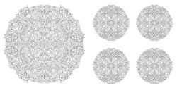 Alternative view 5 of Floral Mandalas Coloring Book