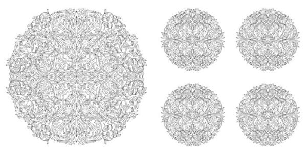 Floral Mandalas Coloring Book