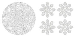 Alternative view 6 of Floral Mandalas Coloring Book