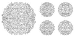 Alternative view 9 of Floral Mandalas Coloring Book